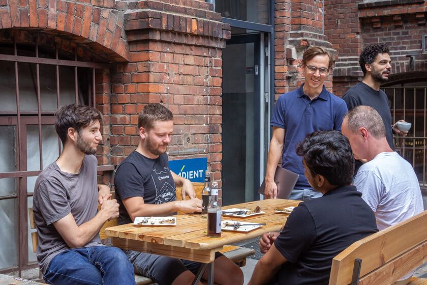 Contenful Team beim Lunch