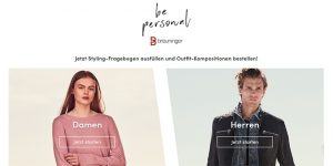 Curated Shopping beim Modehaus Breuninger, Screenshot