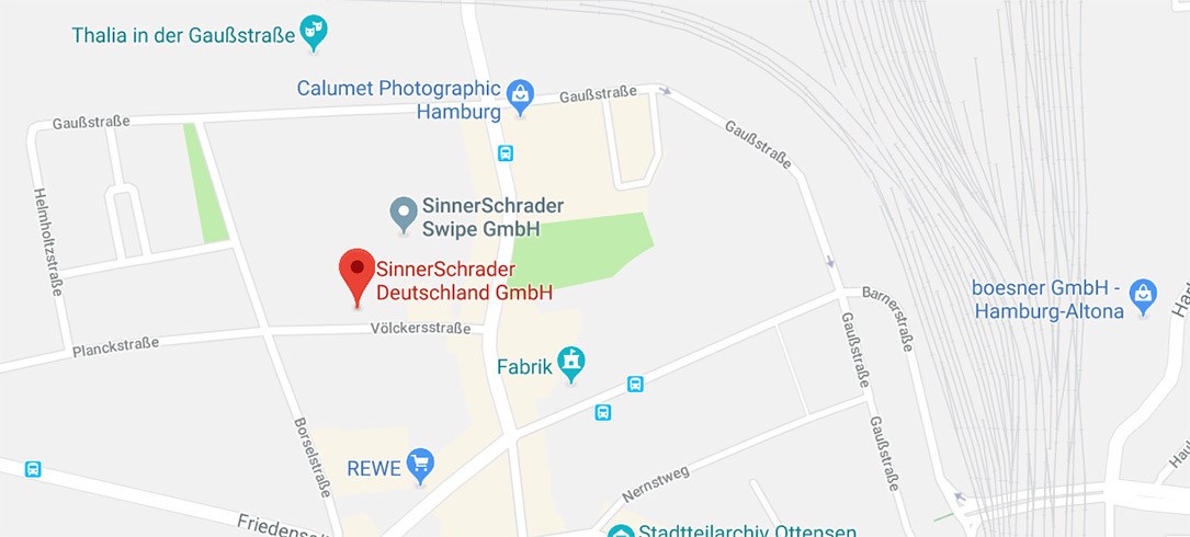 Google Maps der Location von SinnerSchrader.