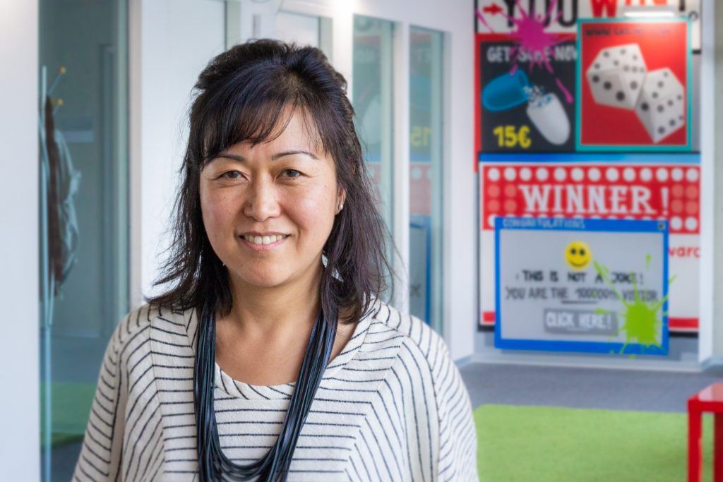 Portrait von Ann-Lee Chou im Office von Eyeo in Köln.