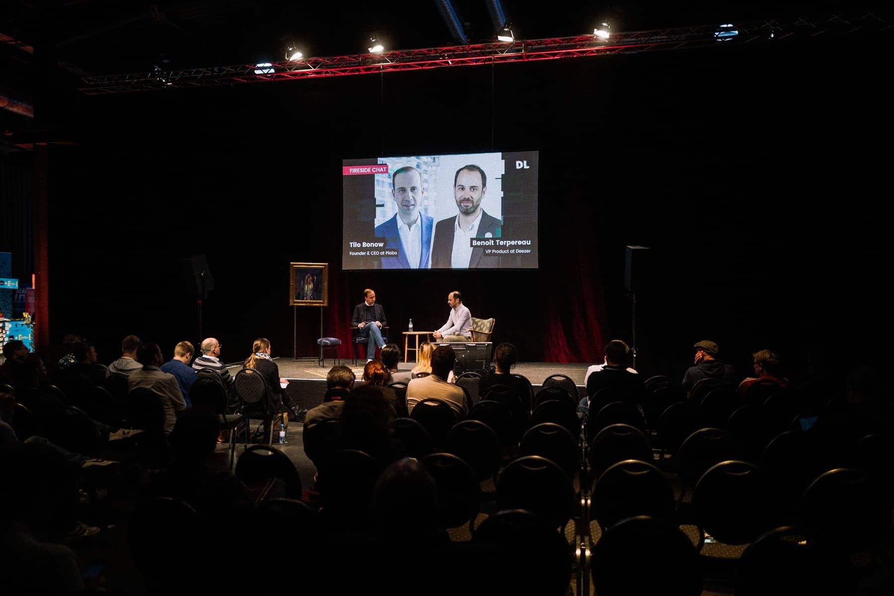 Benoit Terpereau and Tilo Bonow on stage 2 at Digitale Leute Summit 2019.