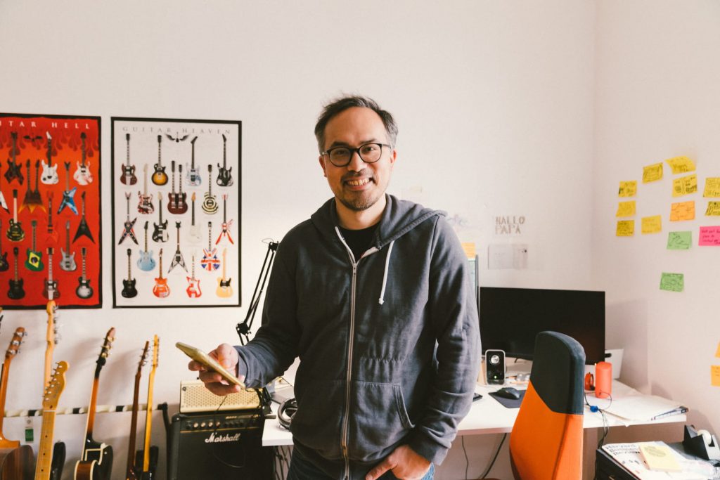 Mikio Braun in seinem Home Office in Berlin.